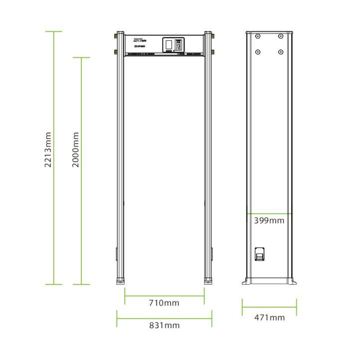 Металошукач ZKTeco ZK-D1065 зображення 4
