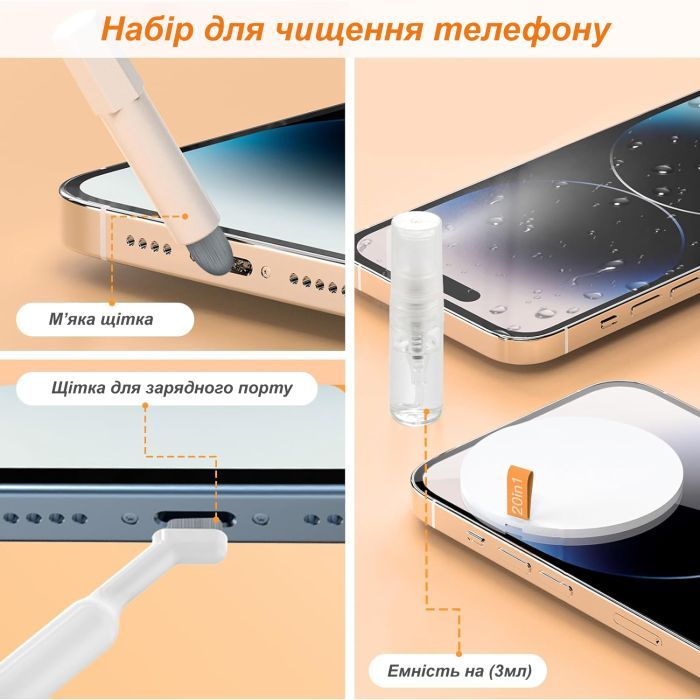 Универсальный чистящий набор XoKo Multifinctional Cleaning set 20 in 1 (XK-CS1000) изображение 6