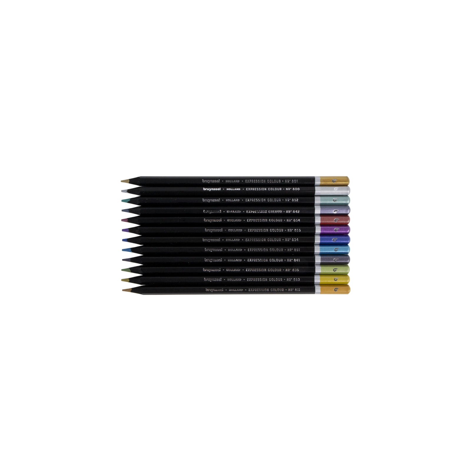 Карандаши цветные Bruynzeel EXPRESSION METALLIC, 12 шт. (8712079468422) изображение 5