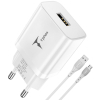Зарядний пристрій T-Phox TCC-124 Pocket USB + MicroUSB cable White (TCC-124 (W)+Micro) зображення 2