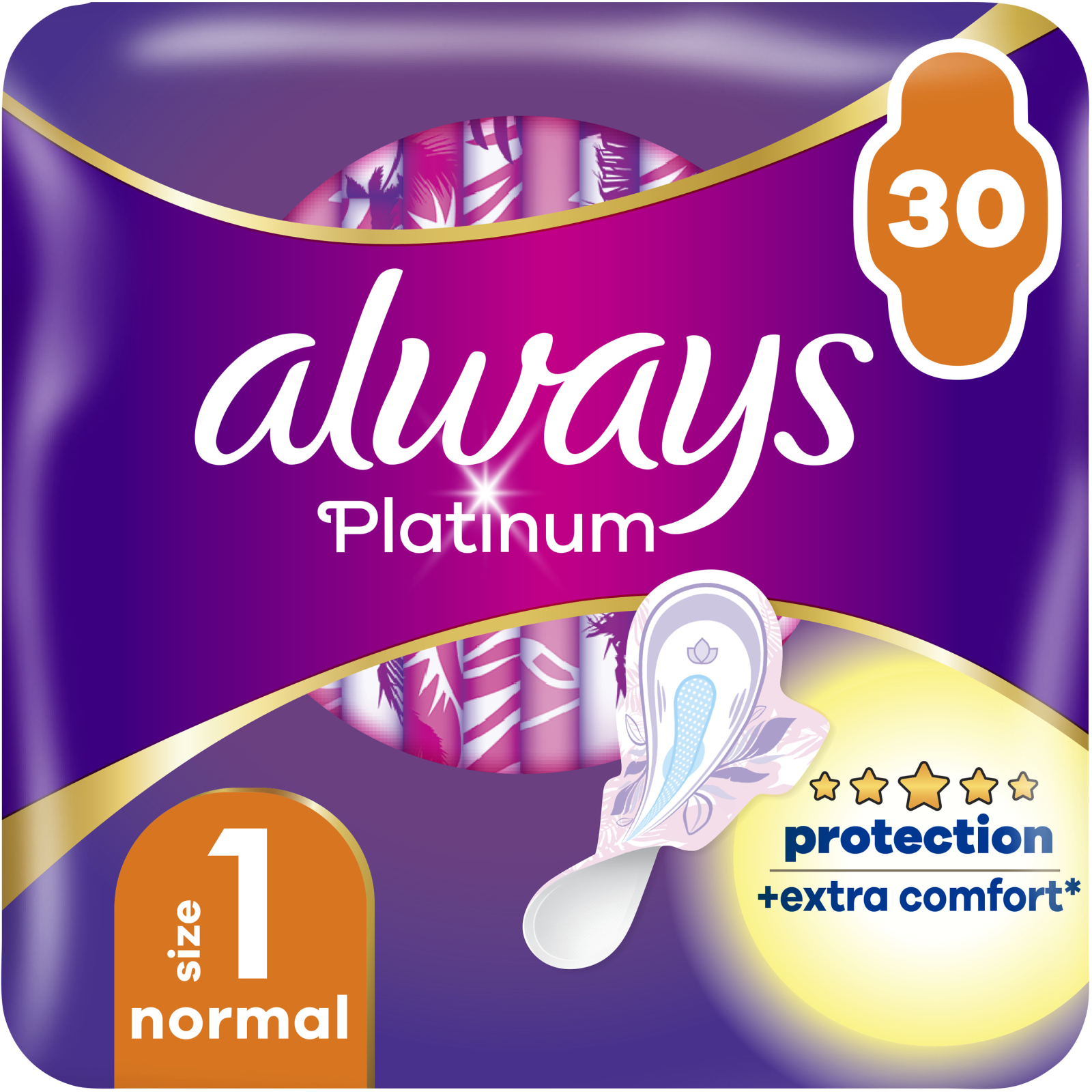 Гигиенические прокладки Always Platinum Normal Размер 1 30 шт. (8001841913803)