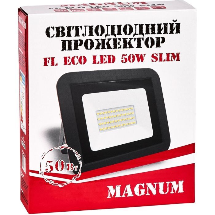 Прожектор MAGNUM FL ECO LED 50Вт slim 6500К IP65 (90011661) изображение 4