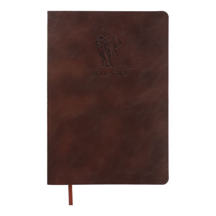 Книга записная Buromax Bellagio 96 листов А5 в клетку коричневый (BM.295118-19)