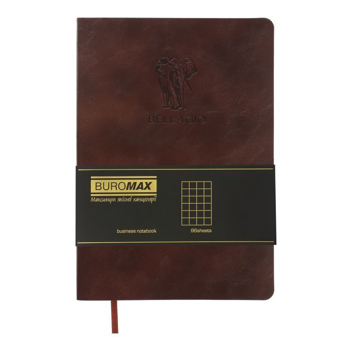 Книга записная Buromax Bellagio 96 листов А5 в клетку коричневый (BM.295118-19) изображение 2