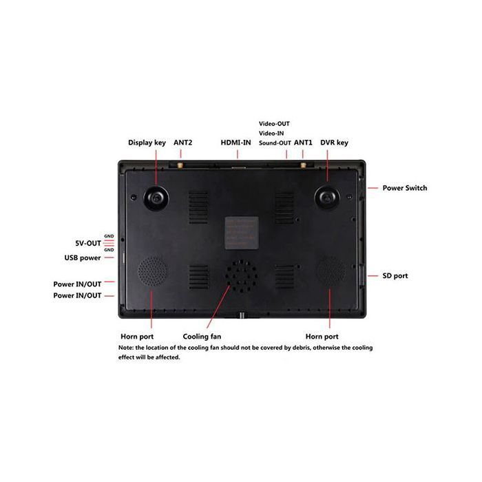 Монитор FPV Hawkeye Captain 10.2" DVR 5.8GHz 89CH L,X,Z Band (HP0054.0027-DVR) изображение 2