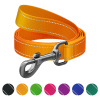 Поводок для собак WAUDOG Nylon Mono, светоотражающий S оранжевый (52174)