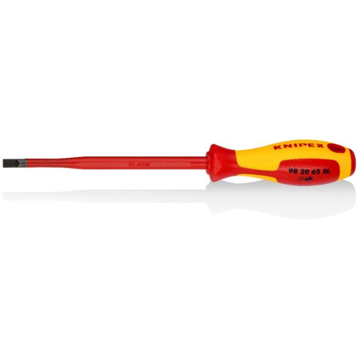 Отвертка KNIPEX для гвинтів з шліцьовими головками (98 20 65 SL)