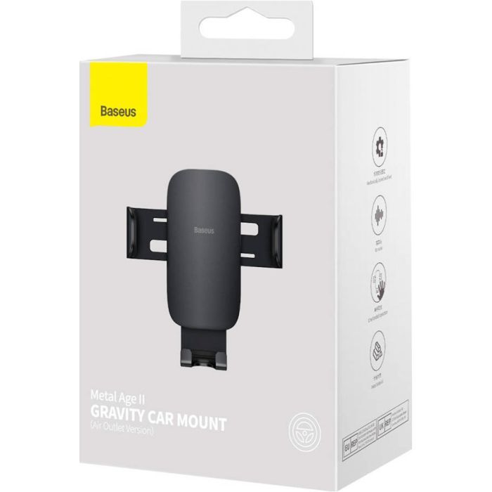 Універсальний автотримач Baseus Metal Age II Gravity (SUJS000001) зображення 8