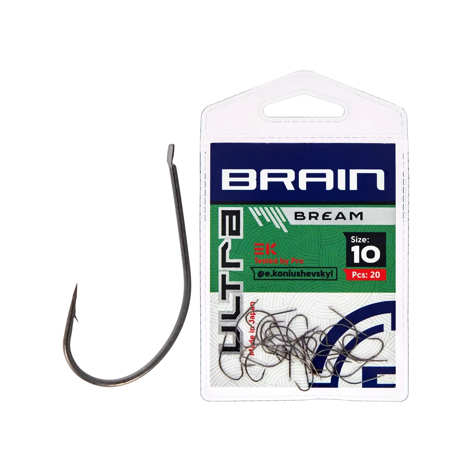 Крючок Brain fishing Ultra Bream 10 (20шт/уп) (1858.52.59)