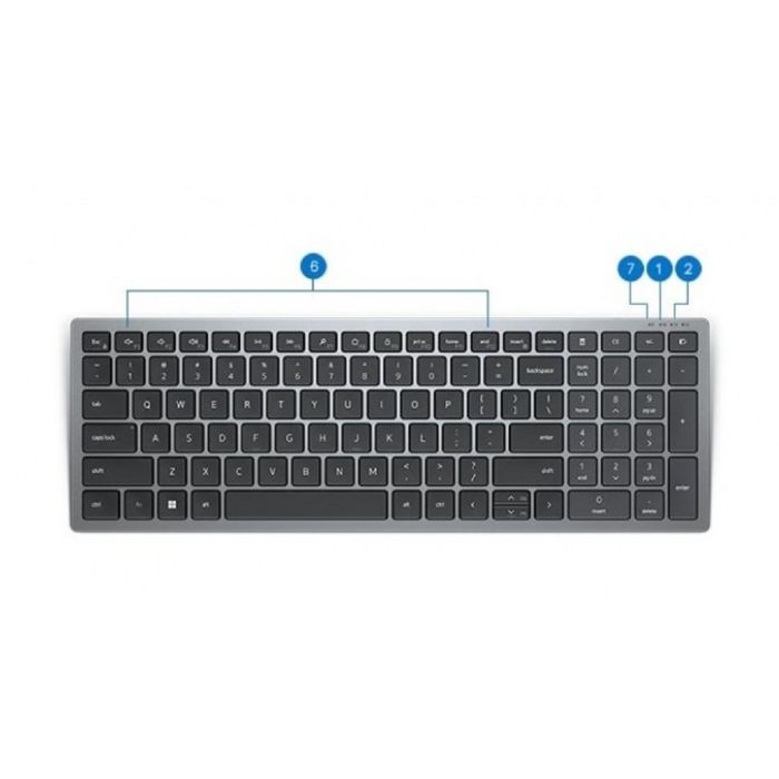 Клавиатура Dell Compact Multi-Device Wireless Keyboard KB740 RU (580-AKOZ) изображение 8