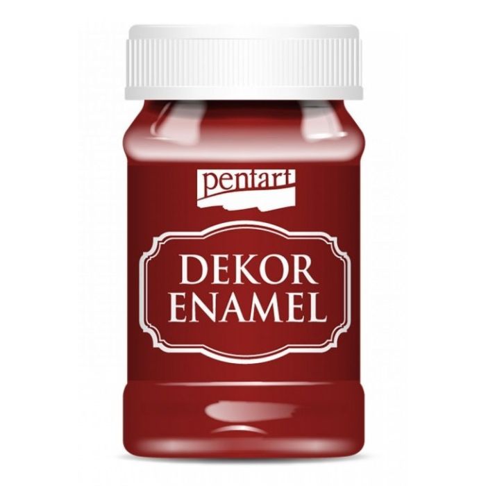 Акрилові фарби Pentart Dekor Enamel, глянцева, Бордова, 100 мл (5997412795769) зображення 2