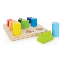 Фото - Розвивальна іграшка Hape Розвиваюча іграшка  дерев'яний сортер Фігури та розміри  E0426 (E0426)