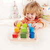 Развивающая игрушка Hape деревянный сортер Фигуры и размеры (E0426) изображение 4