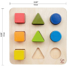 Развивающая игрушка Hape деревянный сортер Фигуры и размеры (E0426) изображение 5