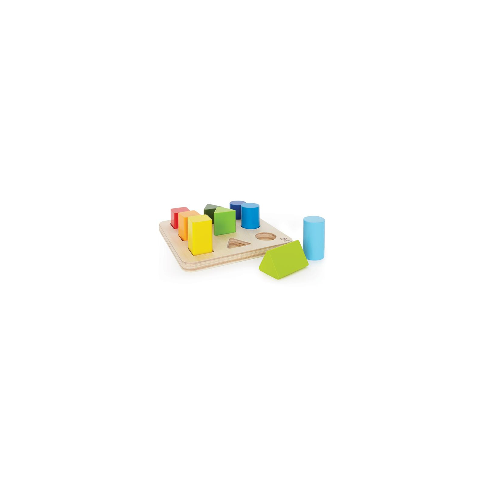 Развивающая игрушка Hape деревянный сортер Фигуры и размеры (E0426)