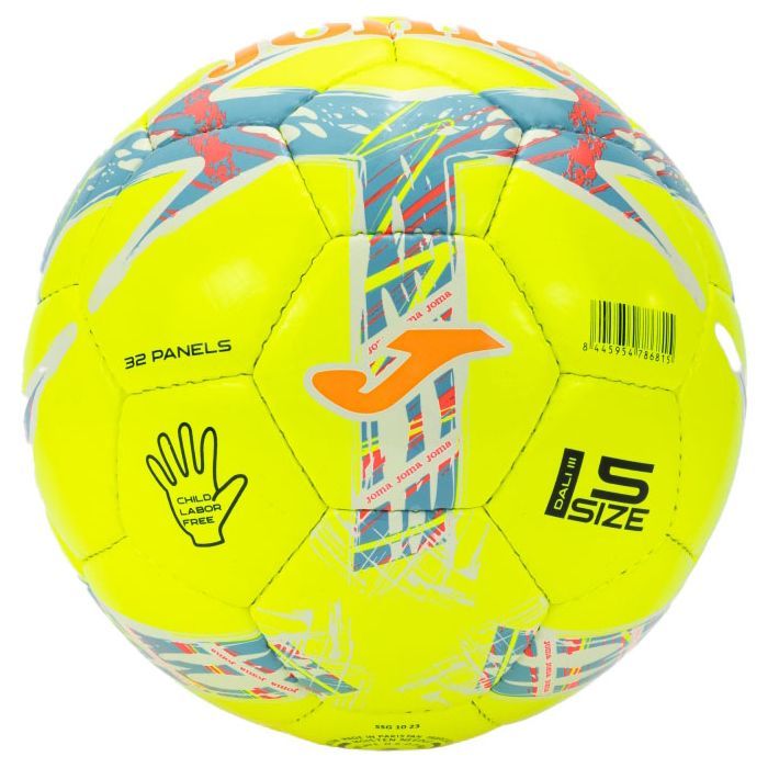 М'яч футбольний Joma Dal III 401412.206 білий, червоний, салатовий Уні 5 (8445954786723) зображення 2
