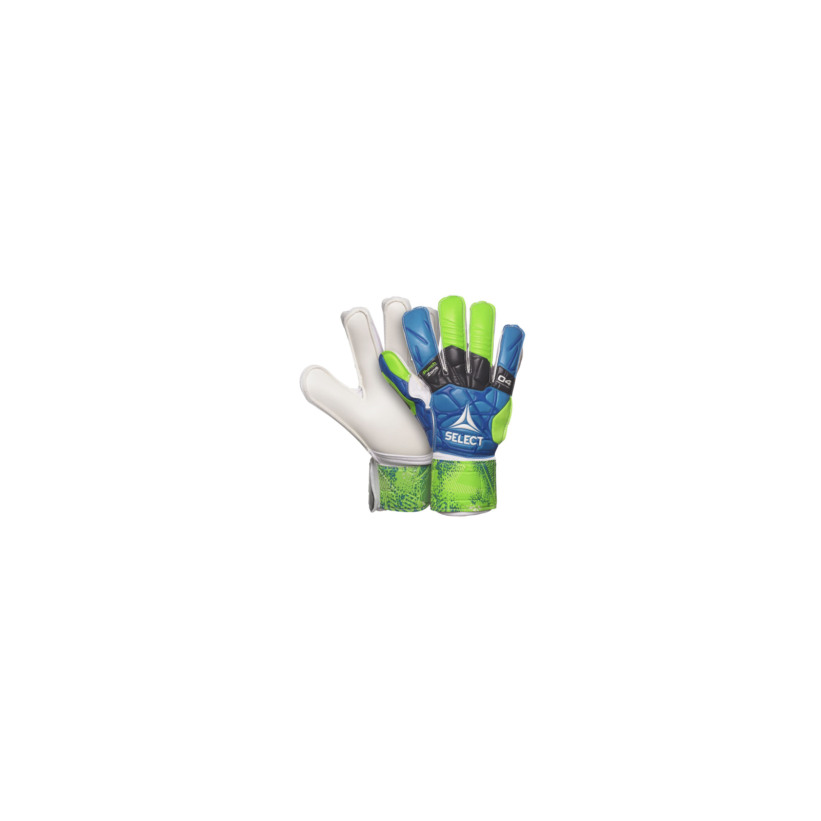 Вратарские перчатки Select Goalkeeper Gloves 04 Hand Guard 601040-332 синій, зелений Діт 5 (5703543200498)