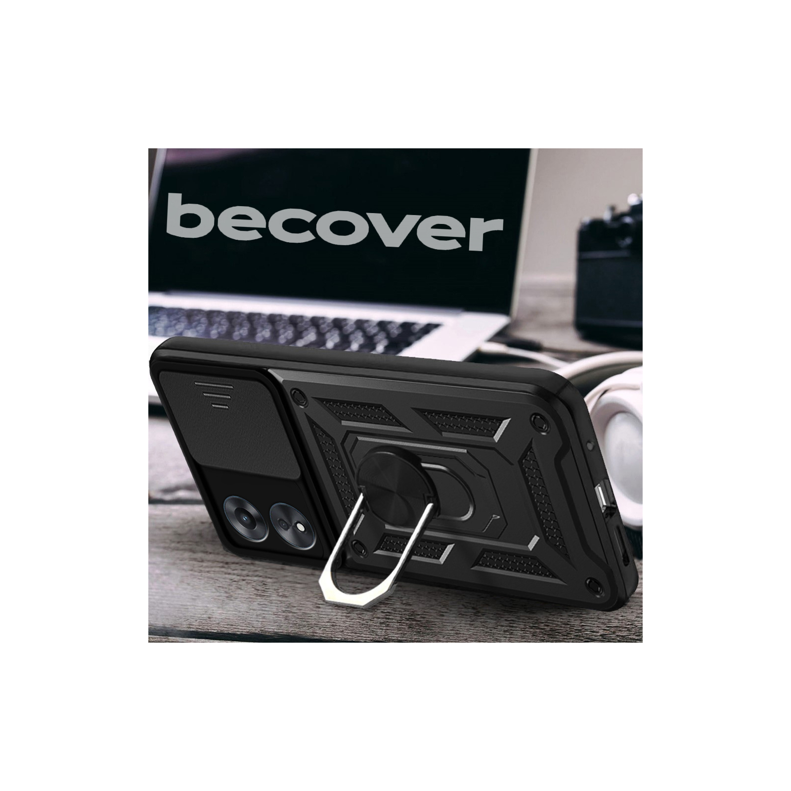 Чохол до мобільного телефона BeCover Military Oppo A18 Black (710712) зображення 2