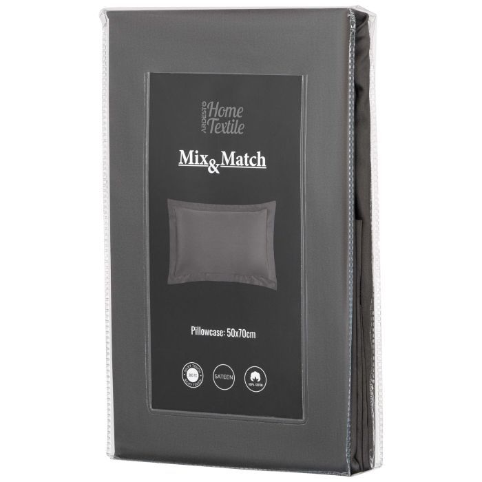 Наволочка Ardesto Mix&Match Premium 50х70+5см 100% хлопок, сатин розовый светлый (ART5070PCU) изображение 3