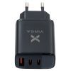 Зарядний пристрій Vinga 2xUSB-C PD30W + USB-A QC30W Display 30W Max (VCR30ACCDB) зображення 3