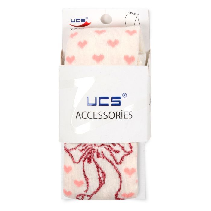 Колготки дитячі UCS Socks з бантиком (M0C0301-1125-86G-cream)