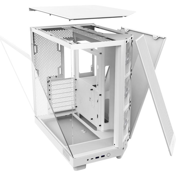 Корпус NZXT H6 Flow RGB All White (CC-H61FW-R1) изображение 6