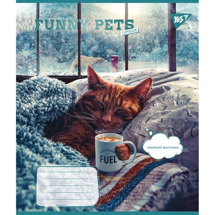 Зошит Yes Funny pets 48 аркушів клітинка (767107) зображення 6