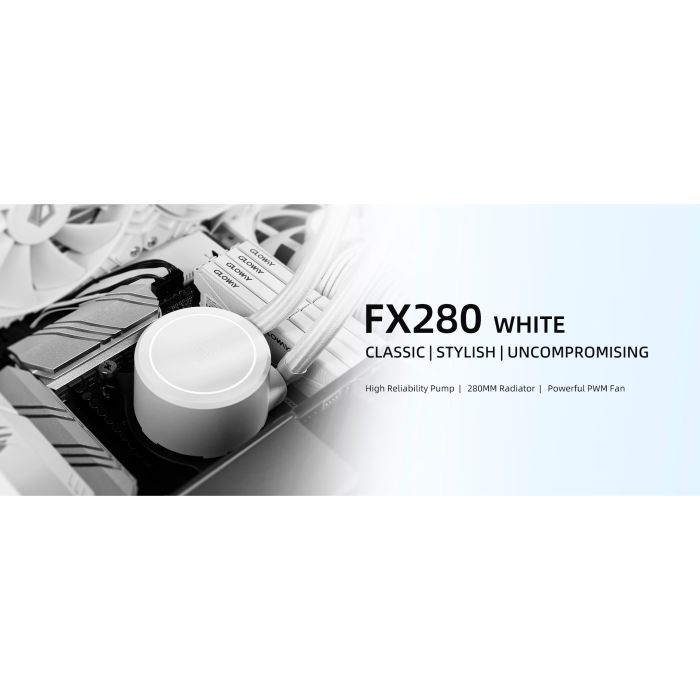 Система жидкостного охлаждения ID-Cooling FX280 White изображение 7