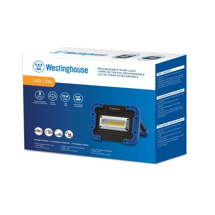 Фонарь Westinghouse 15W COB LED WF57N + Мicro USB кабель в комплекті (WF57N-CB) изображение 3