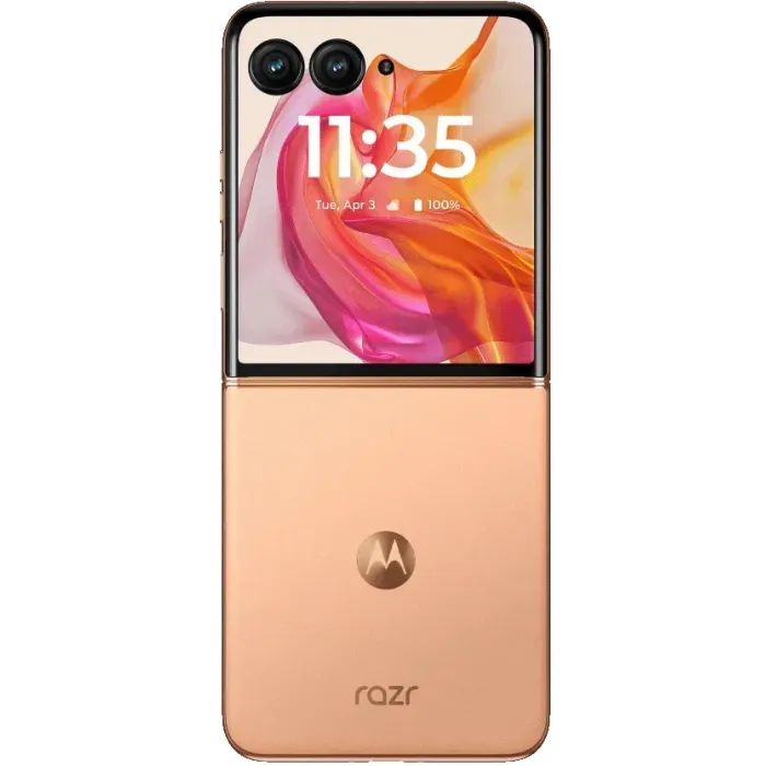 Мобильный телефон Motorola Razr 50 Ultra 12/512GB Peach Fuzz (PB1T0060RS) изображение 3
