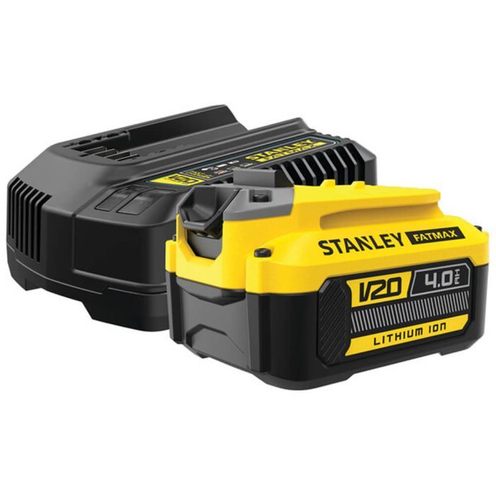 Набор аккумулятор + зарядное устройство Stanley FatMax,V20, 18 В,4Ah, 4A (SFMCB14M1) изображение 2