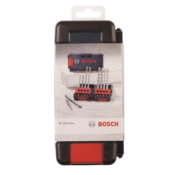 Набор буров Bosch ударних по бетону SDS-Plus-3, 5-10мм, 8шт (2.607.019.903) изображение 3