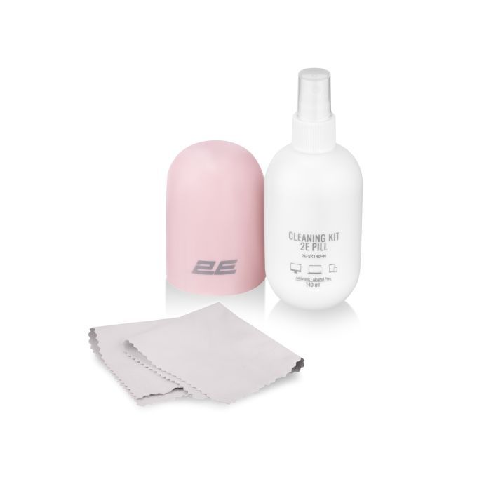 Спрей для очищення 2E PILL 140ml for office equipment +Microfibre 20 cm, white-blue (2E-SK140BL) зображення 2