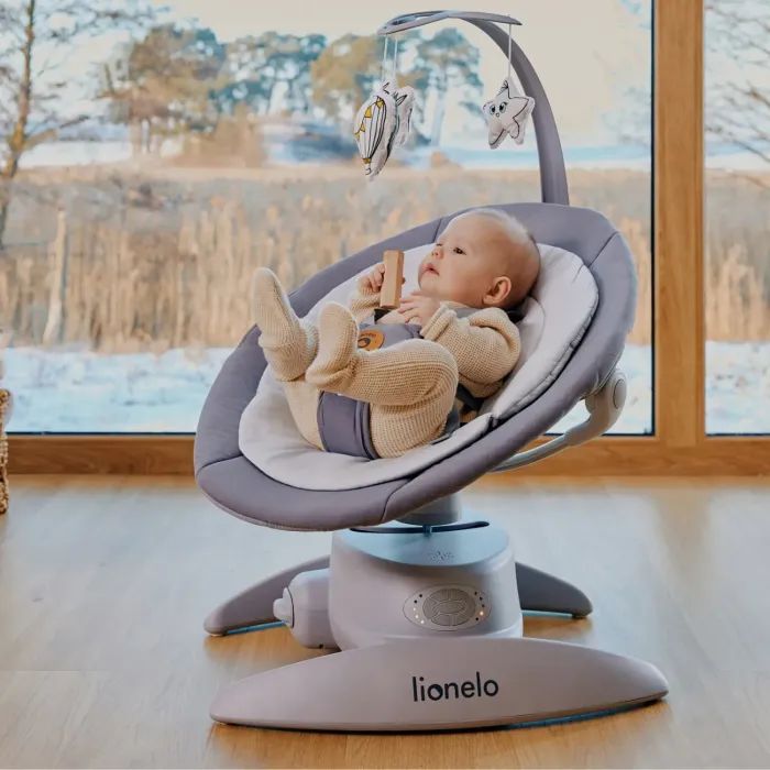 Крісло-гойдалка Lionelo Mell Grey stone (LO-MELL GREY STONE) зображення 11