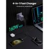 Зарядное устройство Ugreen 4xUSB 160W (3xUSB-C + USB-A) Gan Nexode Pro X763 (25877) изображение 7