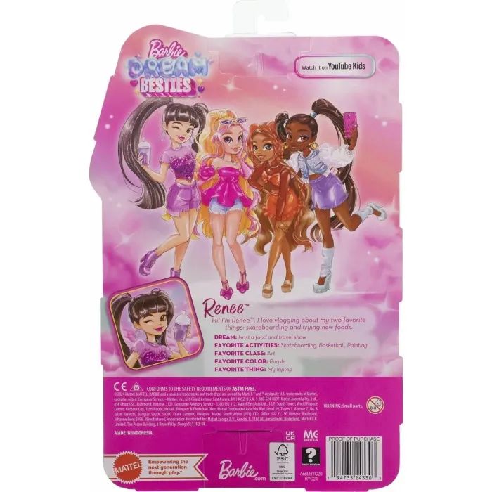 Кукла Barbie Рене Dream Besties (HYC24) изображение 6