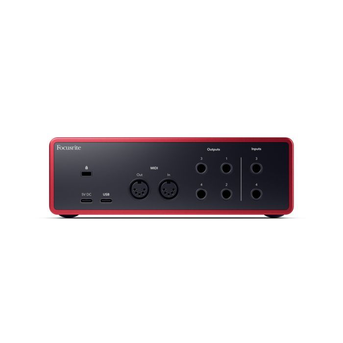 Аудіоінтерфейс Focusrite Scarlett 4i4 4th Gen (234621) зображення 3