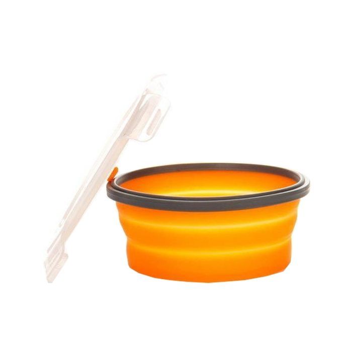 Харчовий контейнер Tramp складной с крышкой-защелкой 550ml (TRC-088-orange) зображення 3