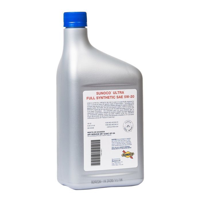 Моторное масло Sunoco Ultra SP/GF-6A 5W-20, 0,946л. изображение 3