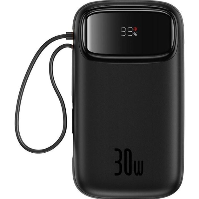Батарея универсальная Baseus QPow2 20000mAh 30W, with 2*Type-C Cable, White (P10055009213-00) изображение 2