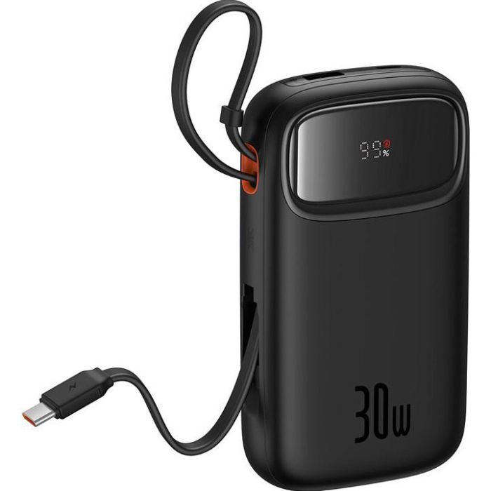 Батарея универсальная Baseus QPow2 20000mAh 30W, with 2*Type-C Cable, White (P10055009213-00) изображение 3
