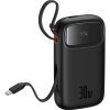 Батарея универсальная Baseus QPow2 20000mAh 30W, with 2*Type-C Cable, Black (P10055009113-00) изображение 3