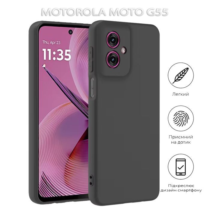 Чехол для мобильного телефона BeCover Motorola Moto G55 Black (712750) изображение 6