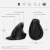 Мышка HP 920 Ergonomic Vertical Wireless/Bluetooth Black (6H1A4AA) изображение 2