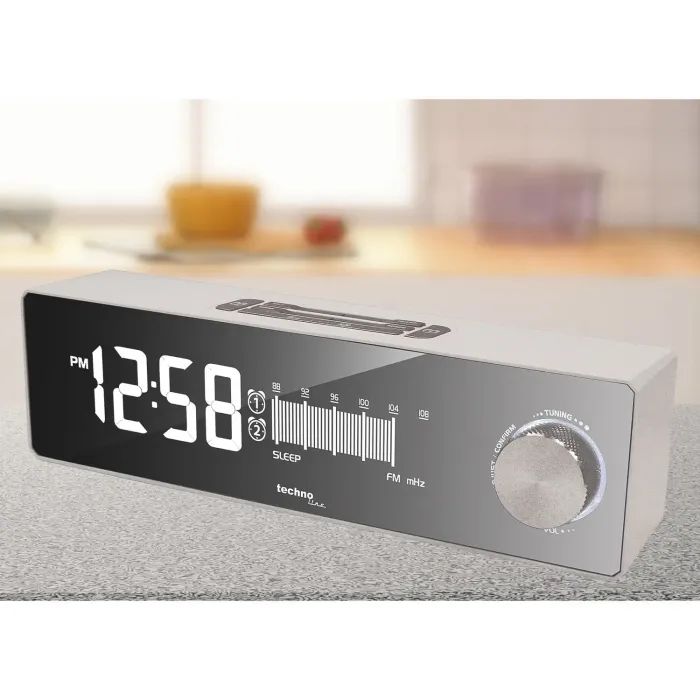 Настольные часы Technoline з радіо WT483 White/Silver (DAS302714) изображение 3