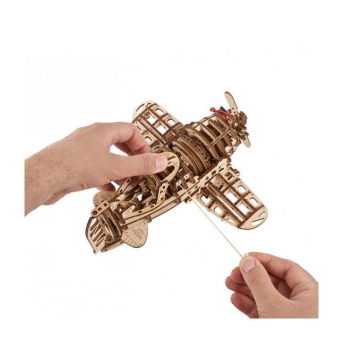 Конструктор Ugears механический 3D Самолет Бешеный Шершень (70183) изображение 4