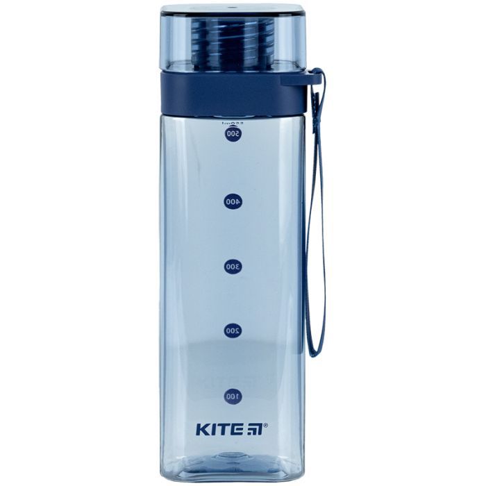 Поїльник-непроливайка Kite квадратна, 550 мл, рожева (K24-1209-3)
