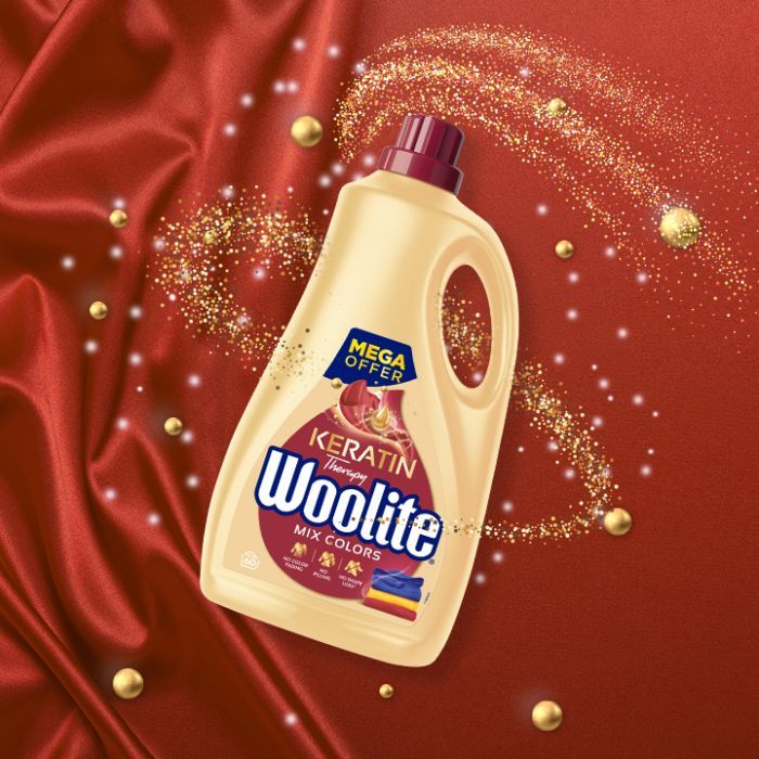 Гель для стирки Woolite Для цветных тканей С кератином 3.6 л (5900627090512) изображение 3