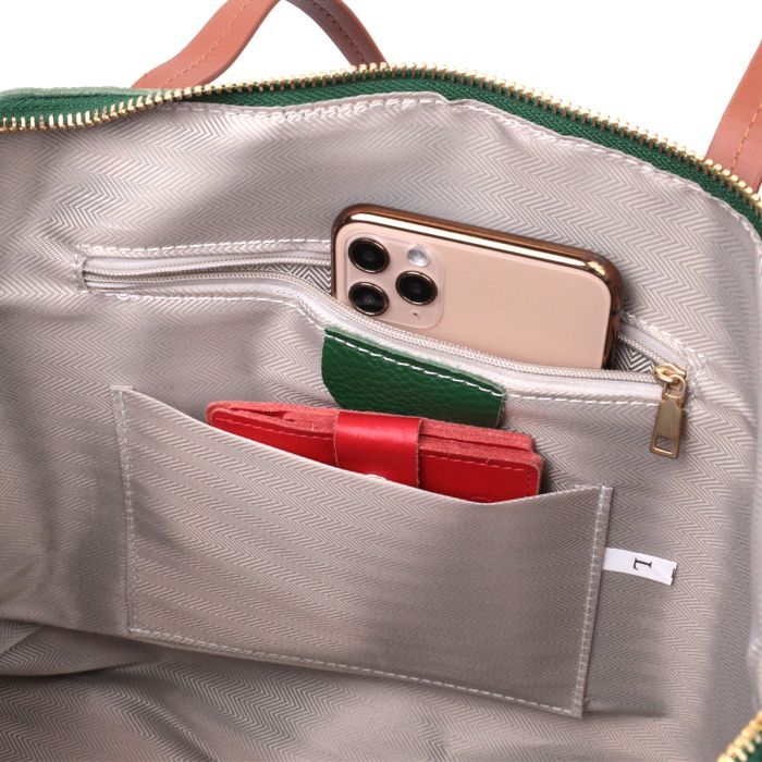 Сумка Vintage Из натуральной кожи Зеленая (22302) изображение 8