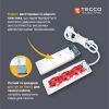 Сетевой удлинитель TECCO 3м 4 поста white (8681277842108) изображение 4